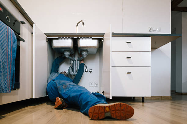Professional Leak Detection technician working in Attleboro Falls, MA